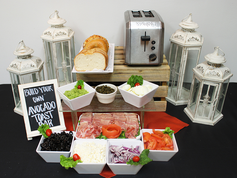 "Build Your Own" Breakfast Toast Buffet