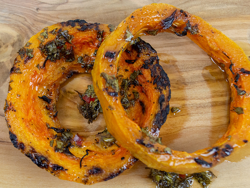 Grilled Butternut Squash with House-made Chimichurri Buffet