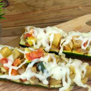 Grilled Ratatouille Boat Buffet