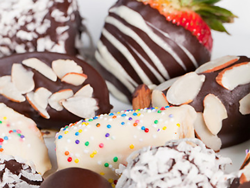 Hand-Dipped Chocolate Goodies Display