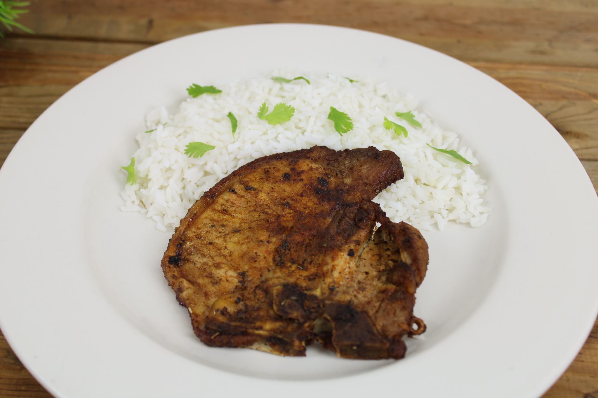 Herbed Pork Chops with Garlic Butter