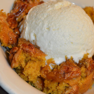 Pumpkin Spice Pecan Cobbler