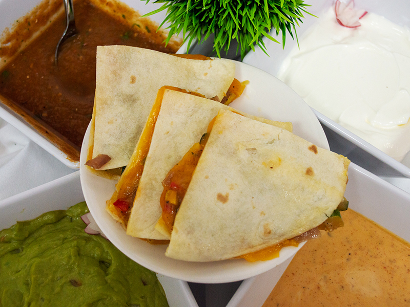 Vegetarian Quesadilla Buffet