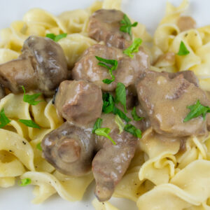 Beef Stroganoff Buffet