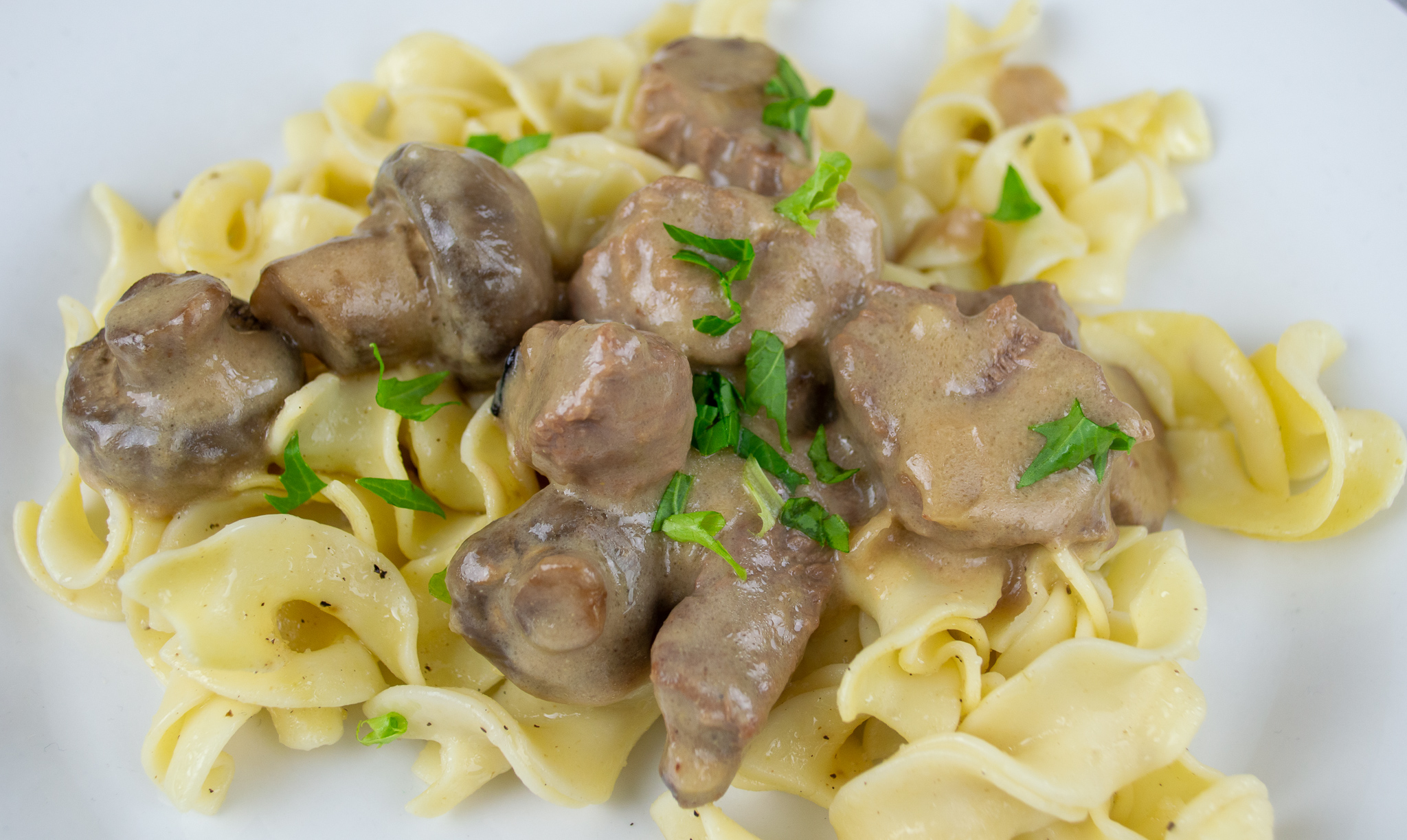 Beef Stroganoff Buffet