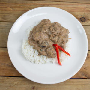 Sirloin Beef Tips with Mushrooms Buffet