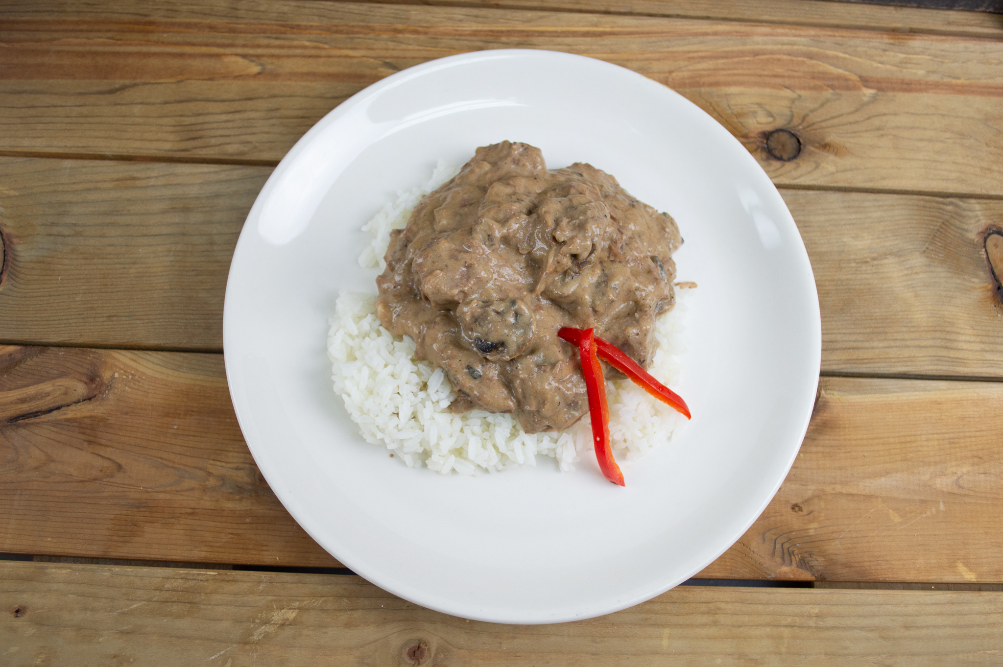 Sirloin Beef Tips with Mushrooms Buffet