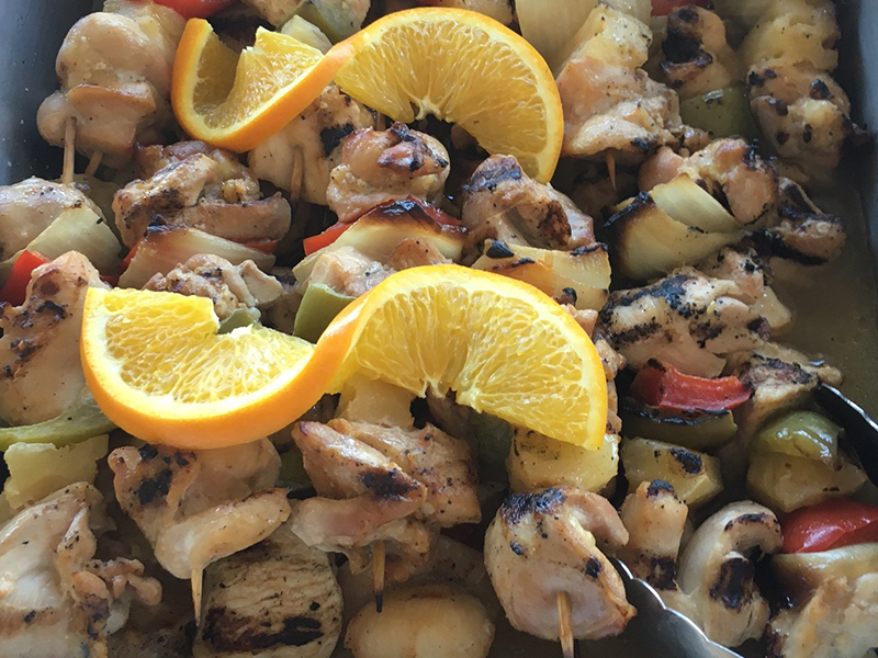 Chicken Kabob Buffet