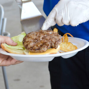 Hamburger and Hot Dog Buffet