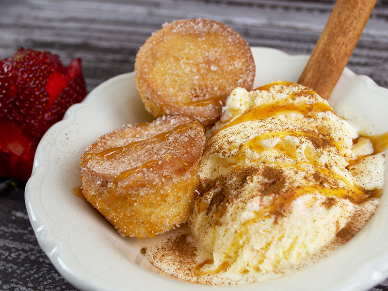 “Little Diablito” Ice Cream and Churro Sundae Bar