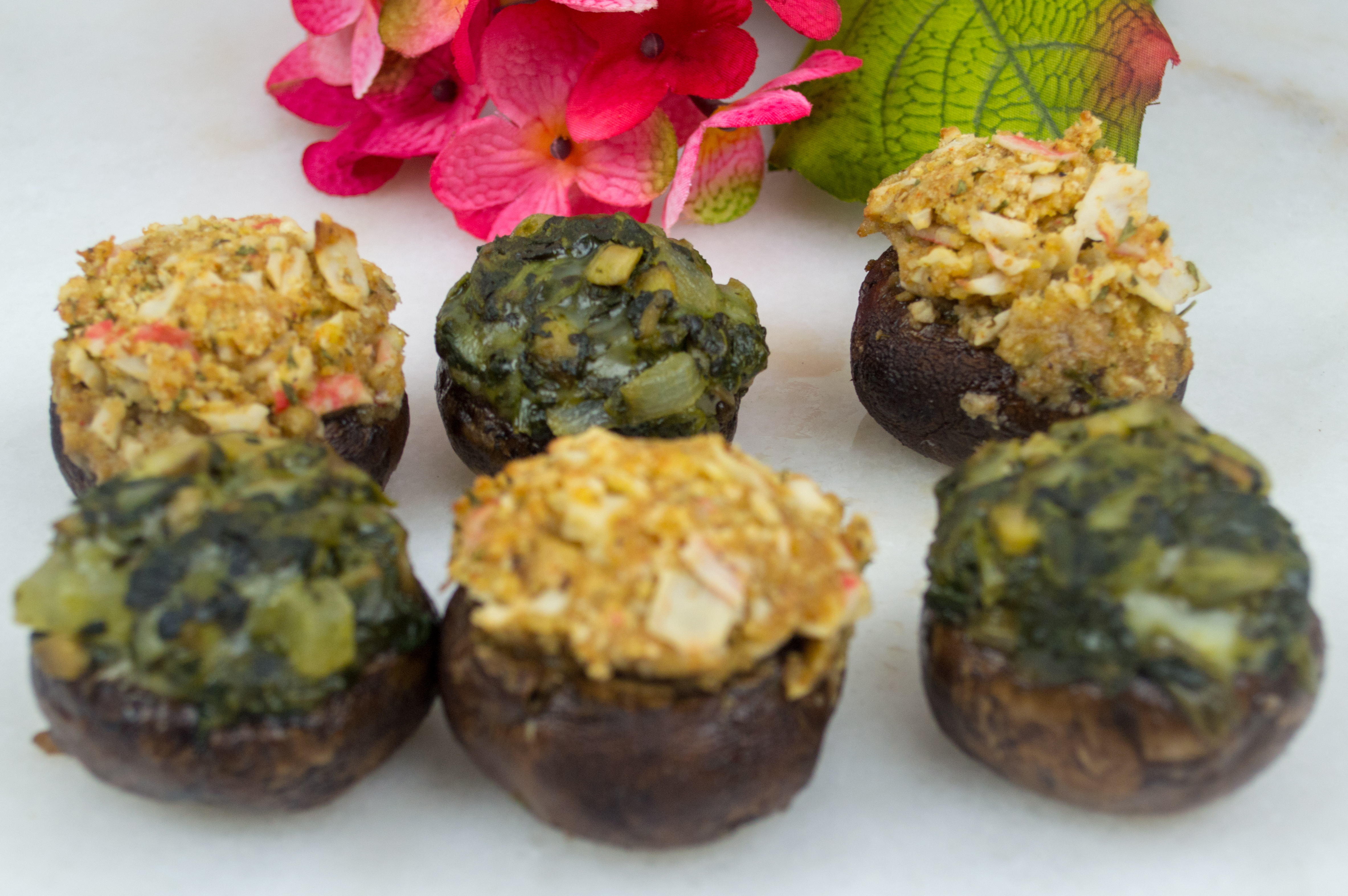 Mini Stuffed Mushroom Caps