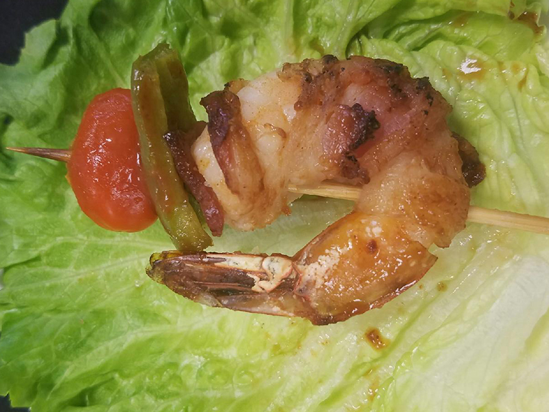 Bacon Wrapped Shrimp Skewers