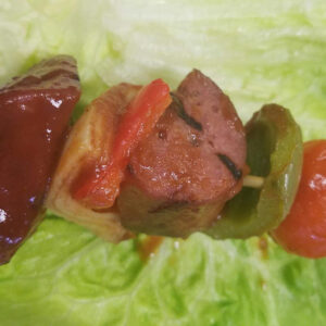 Cocktail Size Royal BBQ Sausage Kabobs