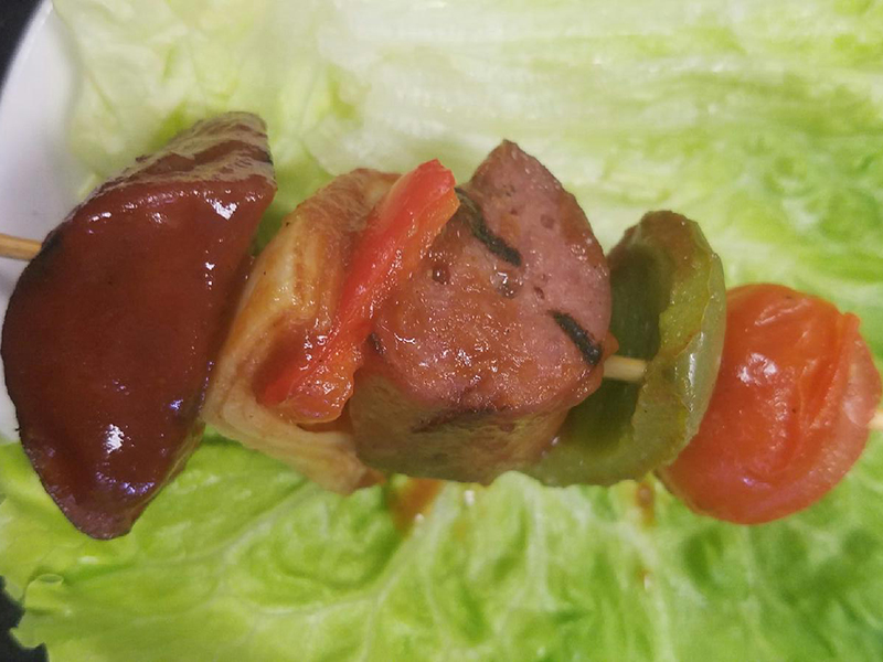 Cocktail Size Royal BBQ Sausage Kabobs