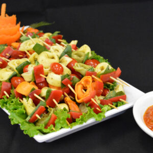 Tortellini Skewers with Marinara Sauce