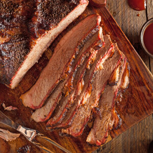 BBQ Beef Brisket Carving Station