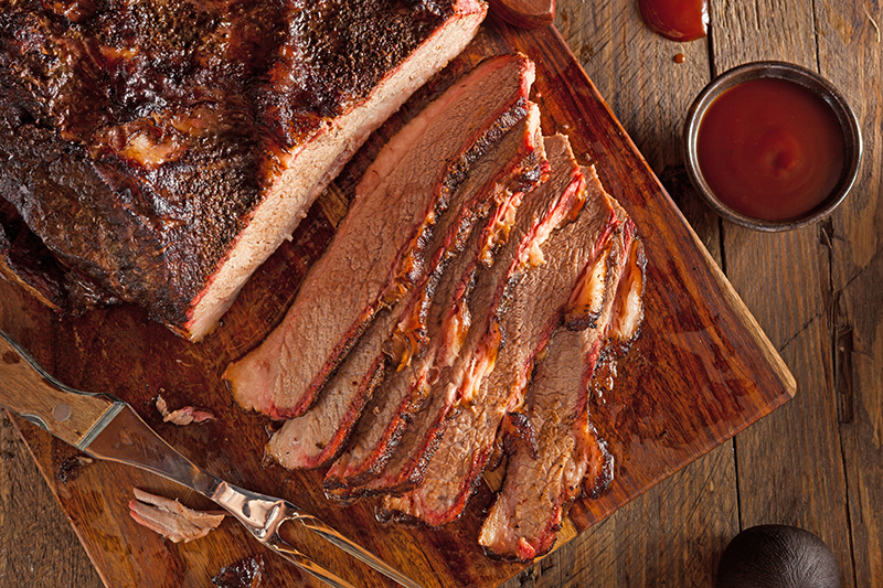 BBQ Beef Brisket Carving Station