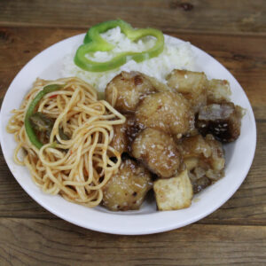 Sweet and Spicy Sriracha Tofu Buffet