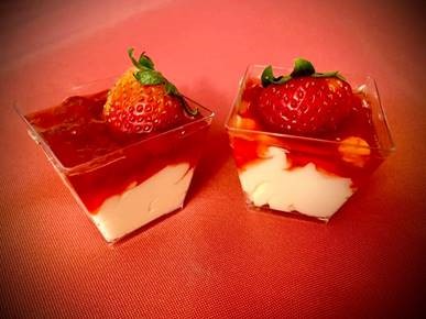 Crustless Strawberry Shortcake Dessert Shot