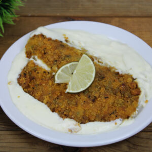 Tortilla Chip Crusted Tilapia