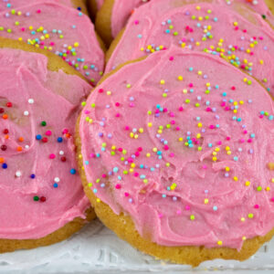 Vegan Soft Frosted Sugar Cookies